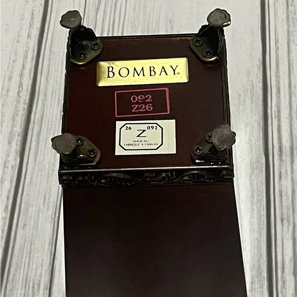 Vintage Bombay Company  Brown Wooden Pencil Cup / Pencil Holder - Picture 4 of 4